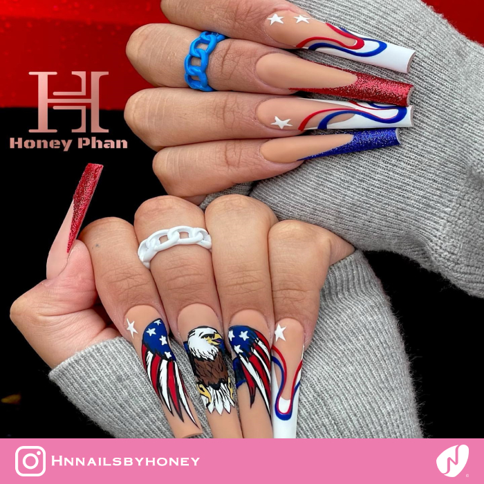 July 4th X Long Nails